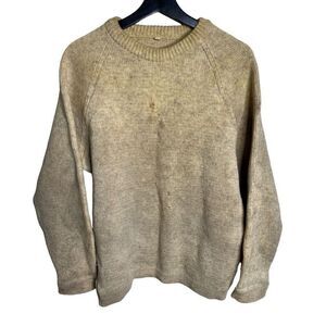 Vintage 60s Heavy Wool Sweater Medium